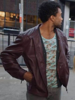 Alexander Nunez True Justice Family Ties Liam Anderson Brown Jacket