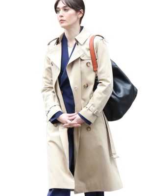 Alexandra Mullen Zero Day Beige Trench Coat