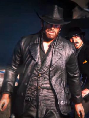 Arthur Morgan RDR2 Black Leather Coat