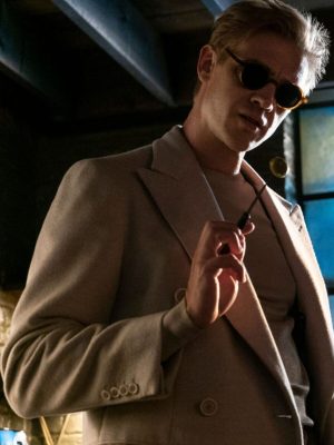 Boyd Holbrook The Sandman S02 Off White Wool Trench Coat