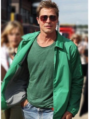 Brad Pitt F1 2025 Green Cotton Jacket