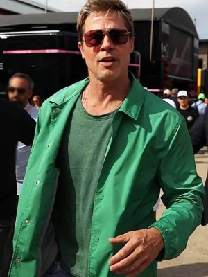 Brad Pitt F1 2025 Sonny Hayes Green Jacket