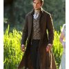 Bridgerton S03 Luke Newton Brown Long Coat
