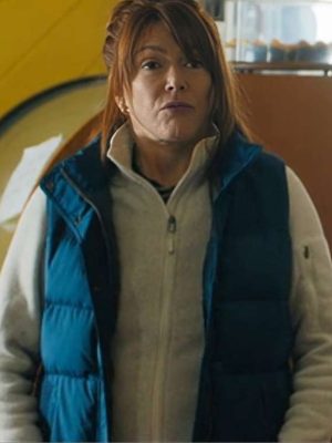 Phoebe Lancaster Sullivan’s Crossing Lynda Boyd Blue Vest