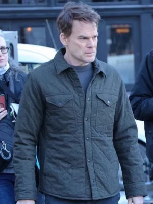 Dexter Morgan Dexter Resurrection Grey Quilted Jacket