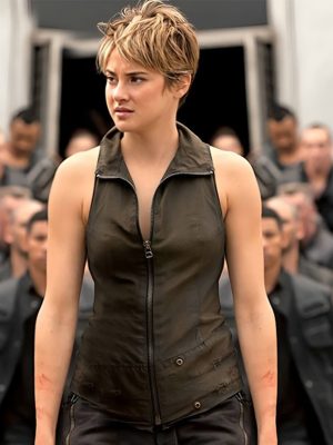 Divergent Shailene Woodley Brown Leather Vest