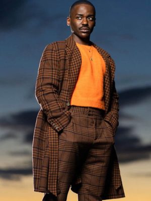 Fifteen Doctor Ncuti Gatwa Doctor Who Brown Checkered Coat