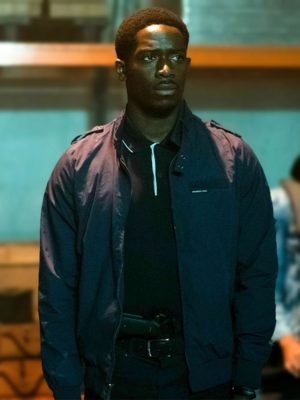 Franklin Saint Snowfall S05 Damson Idris Blue Jacket