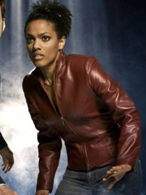 Freema Agyeman Doctor Who S02 Brown Leather Jacket