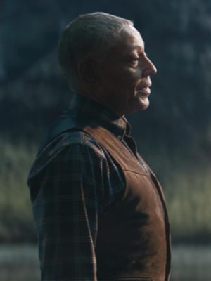 Giancarlo Esposito The Electric State 2025 Brown Vest