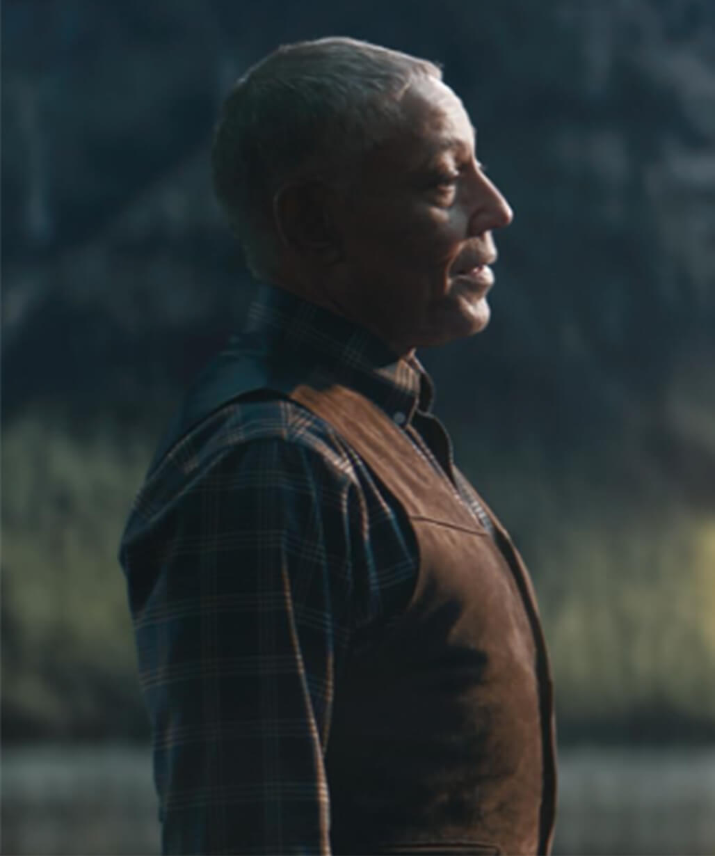 Giancarlo Esposito The Electric State 2025 Brown Vest