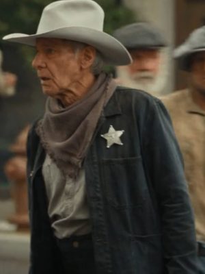 Harrison Ford 1923 Jacob Dutton Black Jacket