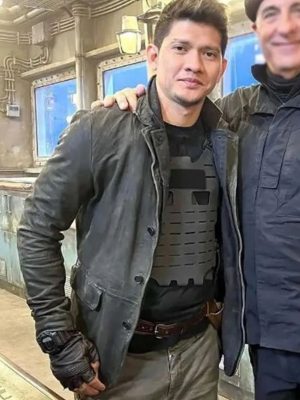 Iko Uwais The Expendables 4 Suarto Rahmat Black Leather Jacket