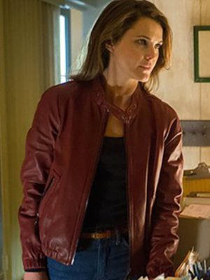 Keri Russell The Americans Red Leather Jacket