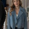 Lola Gunderson Sullivans Crossing Blue Leather Jacket