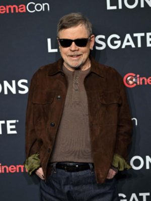 Mark Hamill The Long Walk Suede Leather Jacket