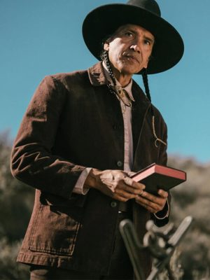 Michael Greyeyes 1923 Brown Cotton Jacket