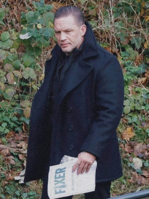 MobLand S01 Tom Hardy Black Wool Coat
