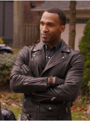 Nathan Mitchell Ginny & Georgia Black Leather Jacket