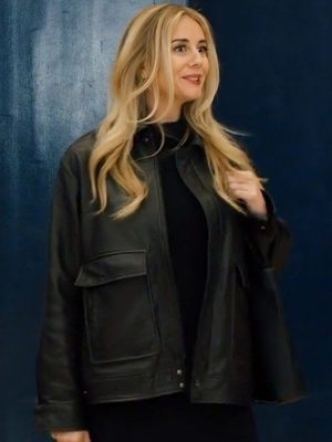 Justine Lupe Nobody Wants This Morgan Black Leather Jacket