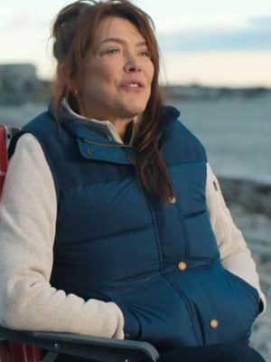 Phoebe Lancaster Sullivan’s Crossing S02 Blue Vest
