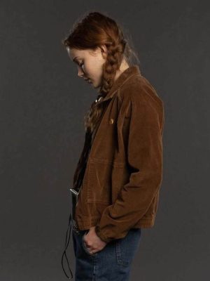 Sadie Sink Stranger Things S04 Brown Corduroy Jacket