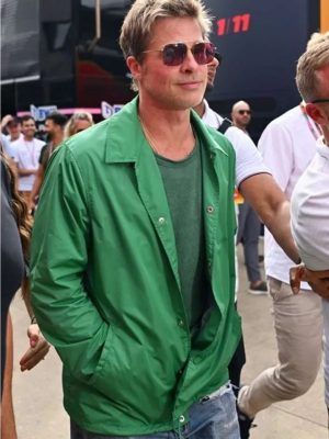Brad Pitt F1 2025 Green Cotton Jacket
