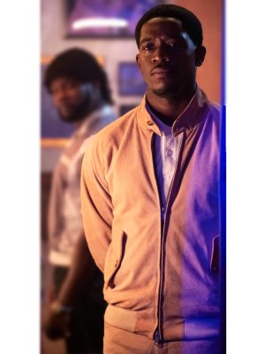 Damson Idris Snowfall S05 Franklin Saint Beige Jacket