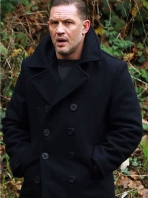 Harry Da Souza MobLand S01 Tom Hardy Black Wool Coat