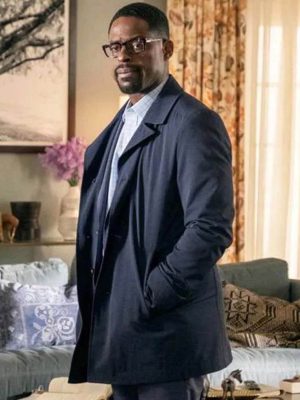 This Is Us Randall Pearson Blue Cotton Coat
