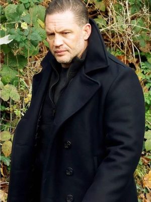 Harry Da Souza MobLand S01 Tom Hardy Black Wool Coat