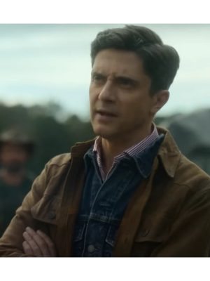 Topher Grace The Waterfront Brown Cotton Jacket