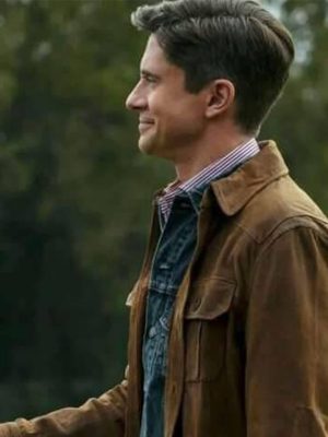 Topher Grace The Waterfront Brown Jacket