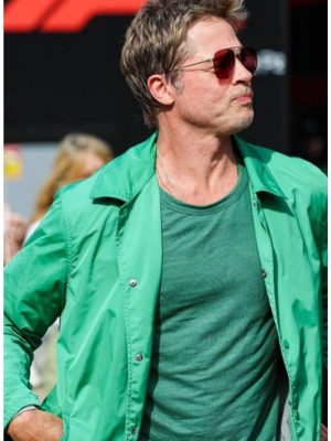 Brad Pitt F1 2025 Green Cotton Jacket
