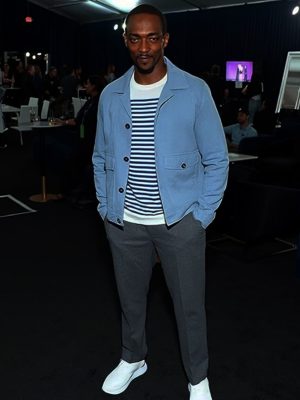 Anthony Mackie Captain America: Brave New World Blue Jacket