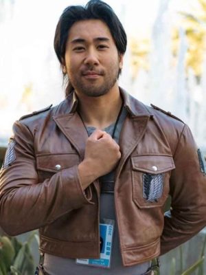 Attack on Titan Scouting Legion Brown Leather Jacket