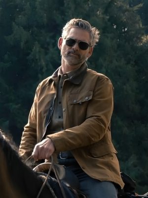 Eric Bana Untamed S01 Kyle Turner Brown Cotton Jacket Outfit