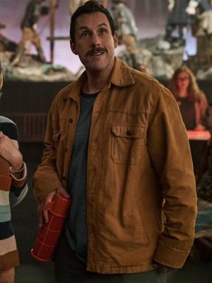 Hubie Halloween Adam Sandler Brown Cotton Jacket