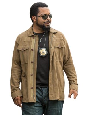 Ice Cube Ride Along 2 James Payton Brown Suede Jacket