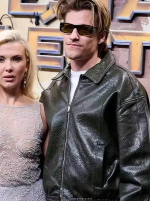Jake Bongiovi The Electric State Black Leather Jacket