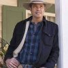 Justified Raylan Givens Black Cotton Sherpa Jacket
