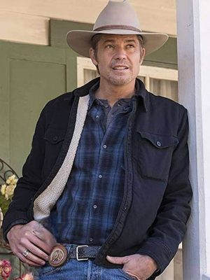 Justified Raylan Givens Black Cotton Sherpa Jacket