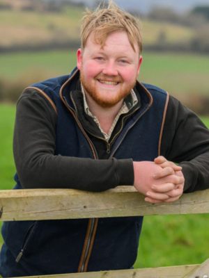 Kaleb Cooper Clarkson’s Farm S4 Blue Wool Vest