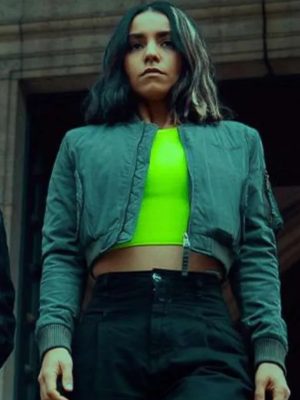 Lina Al Arabi Furies 2024 Lyna Furies Grey Bomber Jacket