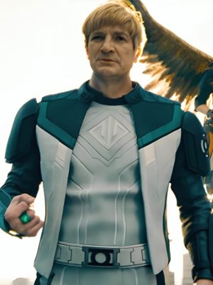 Nathan Fillion Superman 2025 Costume Leather Jacket