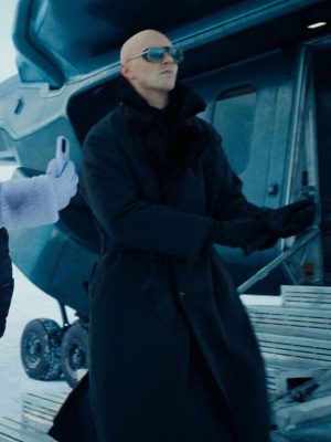 Nicholas Hoult Superman 2025 Black Wool Coat