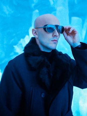 Nicholas Hoult Superman 2025 Black Wool Coat