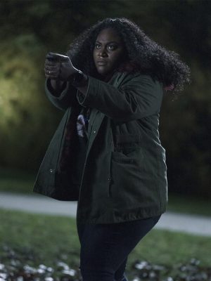 Peacemaker Danielle Brooks Cotton Green Fur Jacket