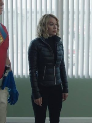 Peacemaker S02 Jennifer Holland Black Puffer Jacket