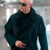 Nicholas Hoult Superman 2025 Lex Luthor Black Wool Coat